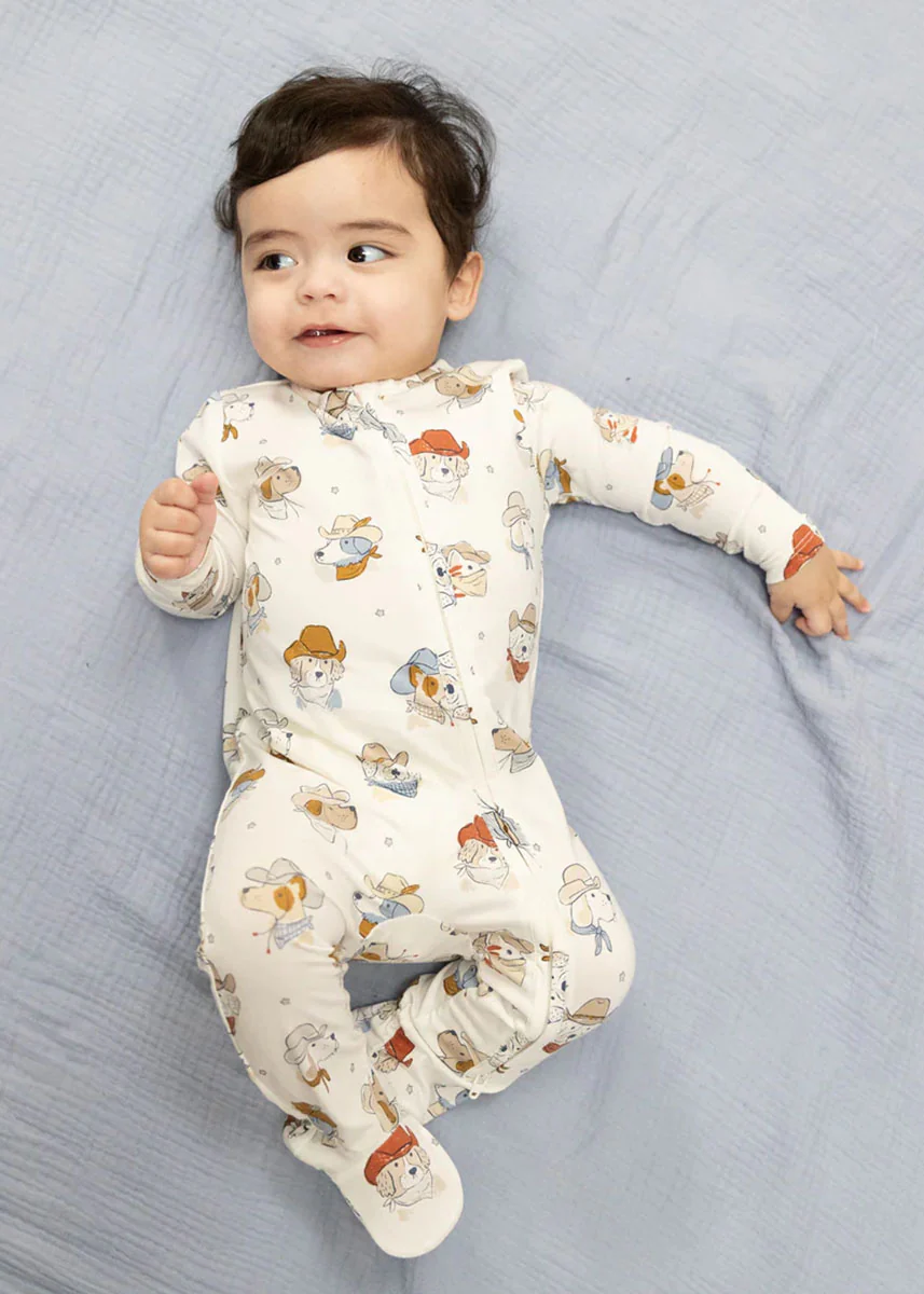 2-Way Zipper Fold-Over Footie - Cowdogs - Image 3