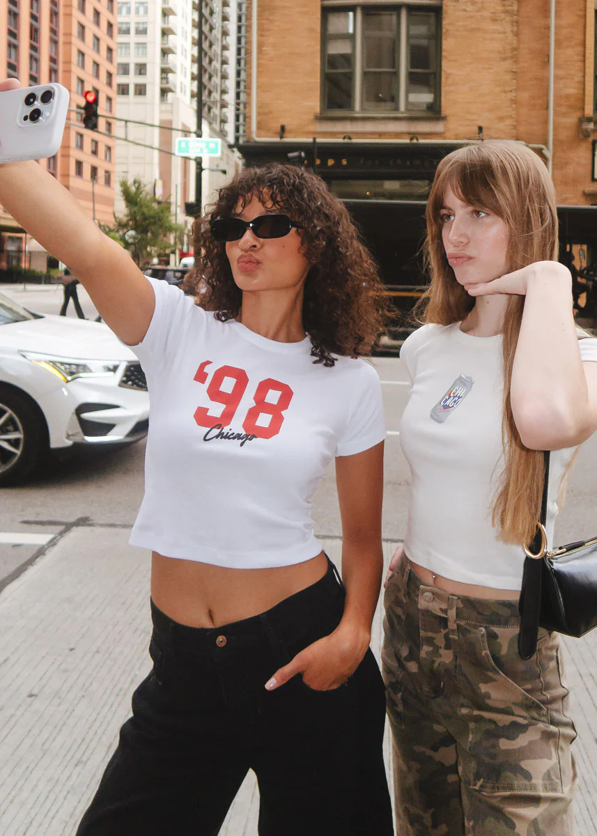 '98 Chicago Baby Tee - White - Image 5