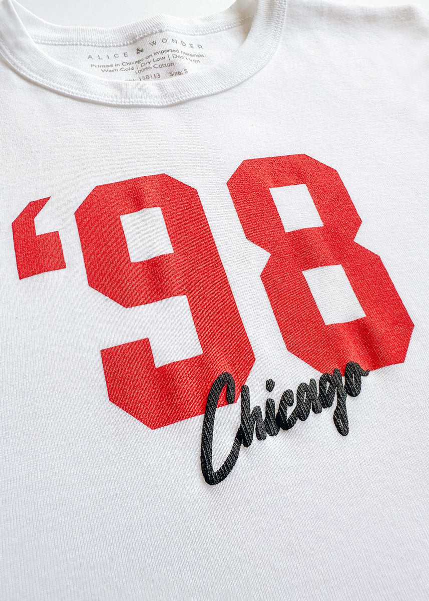 '98 Chicago Baby Tee - White - Image 7