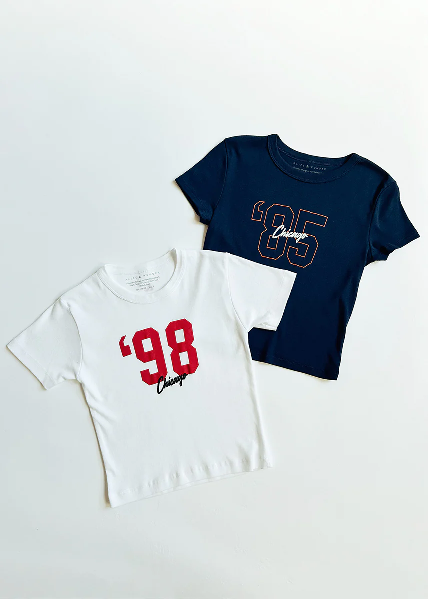 '98 Chicago Baby Tee - White - Image 9