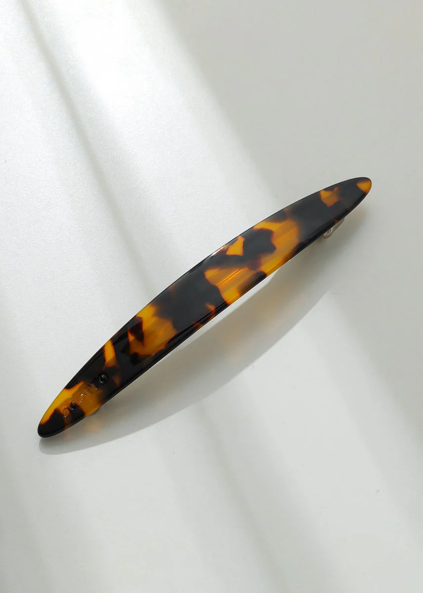 Aimee Core Oblong Oval French Barrette Hair Clip - Image 2