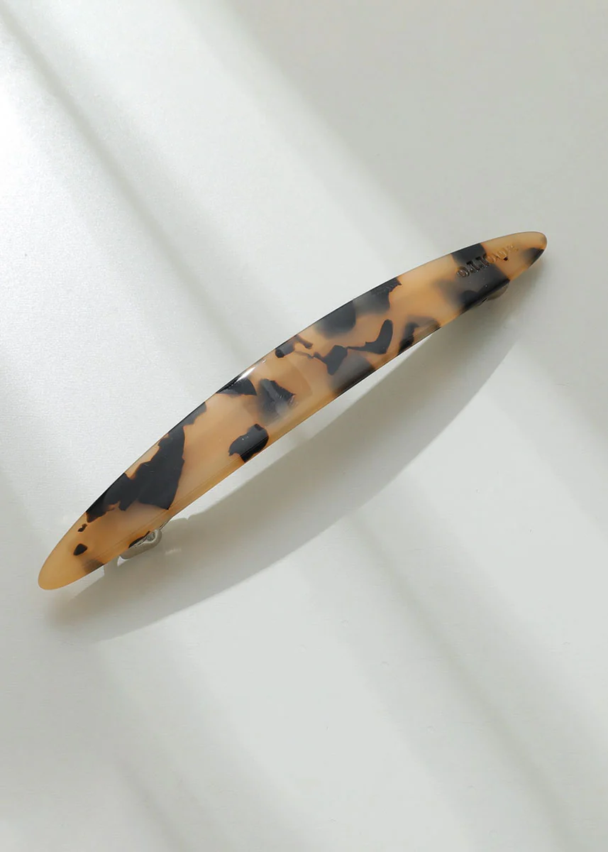 Aimee Core Oblong Oval French Barrette Hair Clip - Image 3