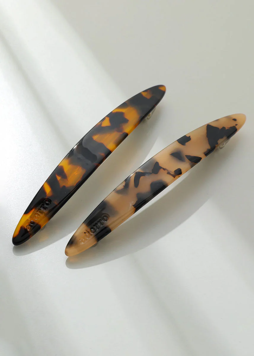 Aimee Core Oblong Oval French Barrette Hair Clip - Image 7
