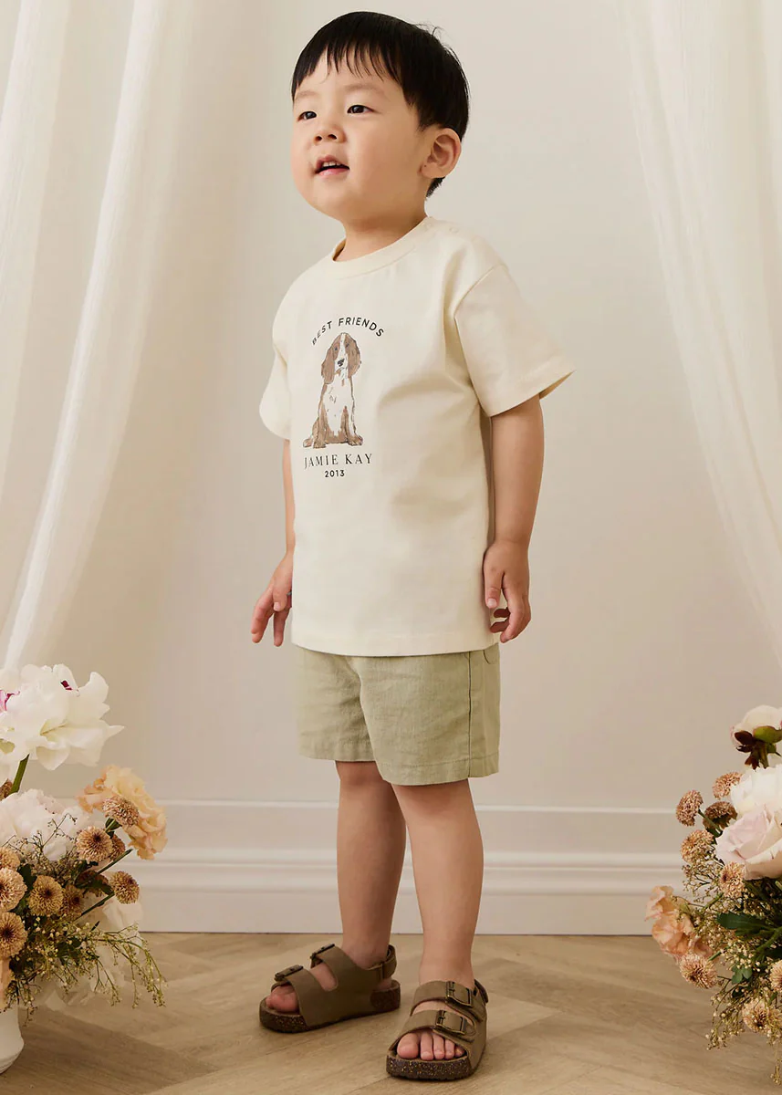 Ali Linen Short - Lichen - Image 2