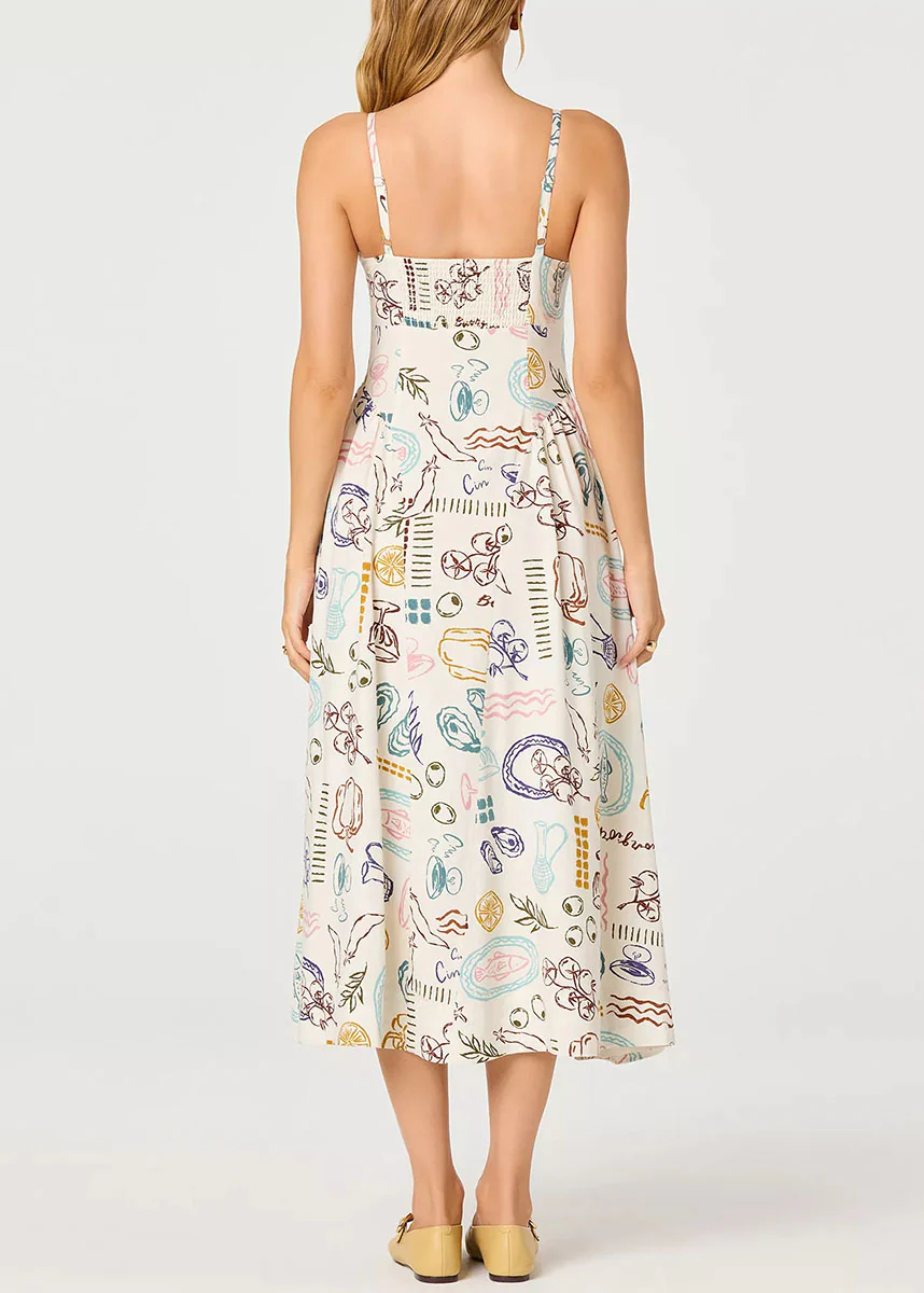 Ansley Dress - Off-White Picnic - Image 3
