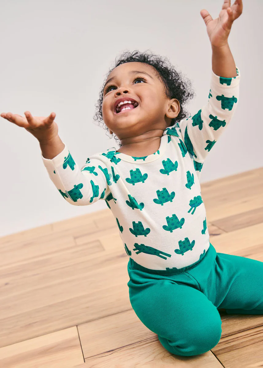 Baby Layette Wiggle Pants - Ultra Green - Image 3