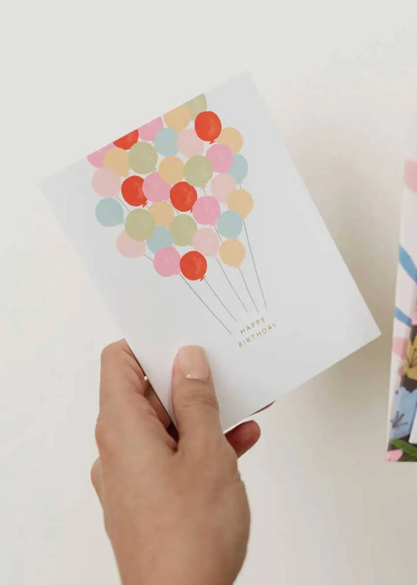 Birthday Balloons Card - Image 2