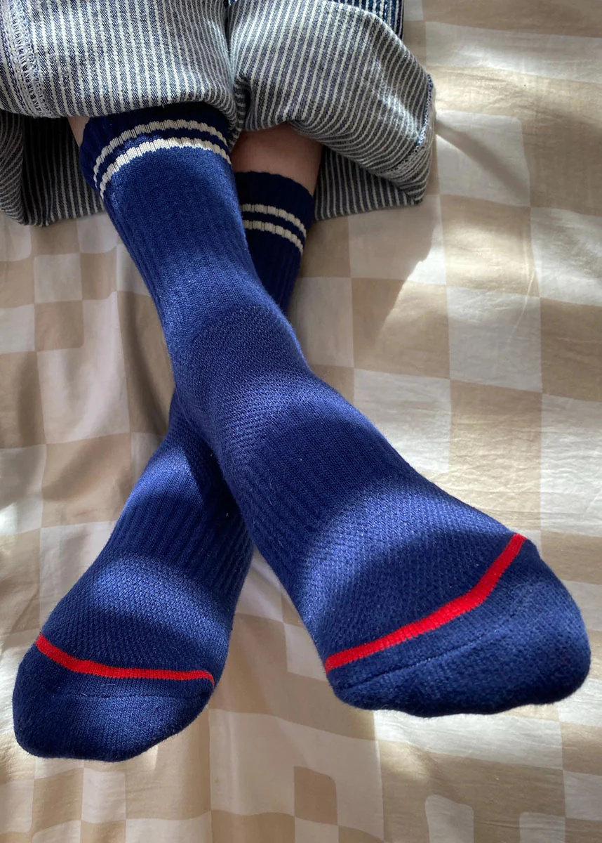 Boyfriend Socks - Cobalt - Image 2