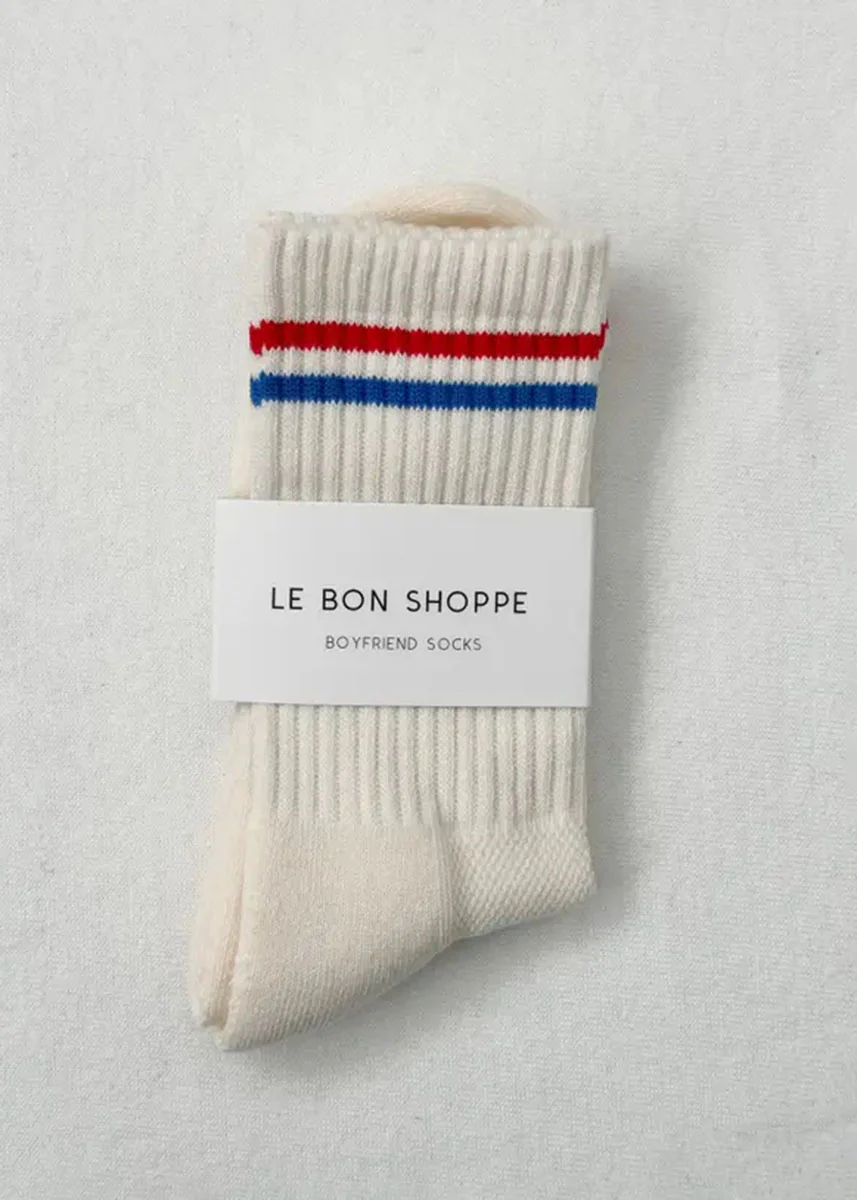 Boyfriend Socks - Milk - Image 2