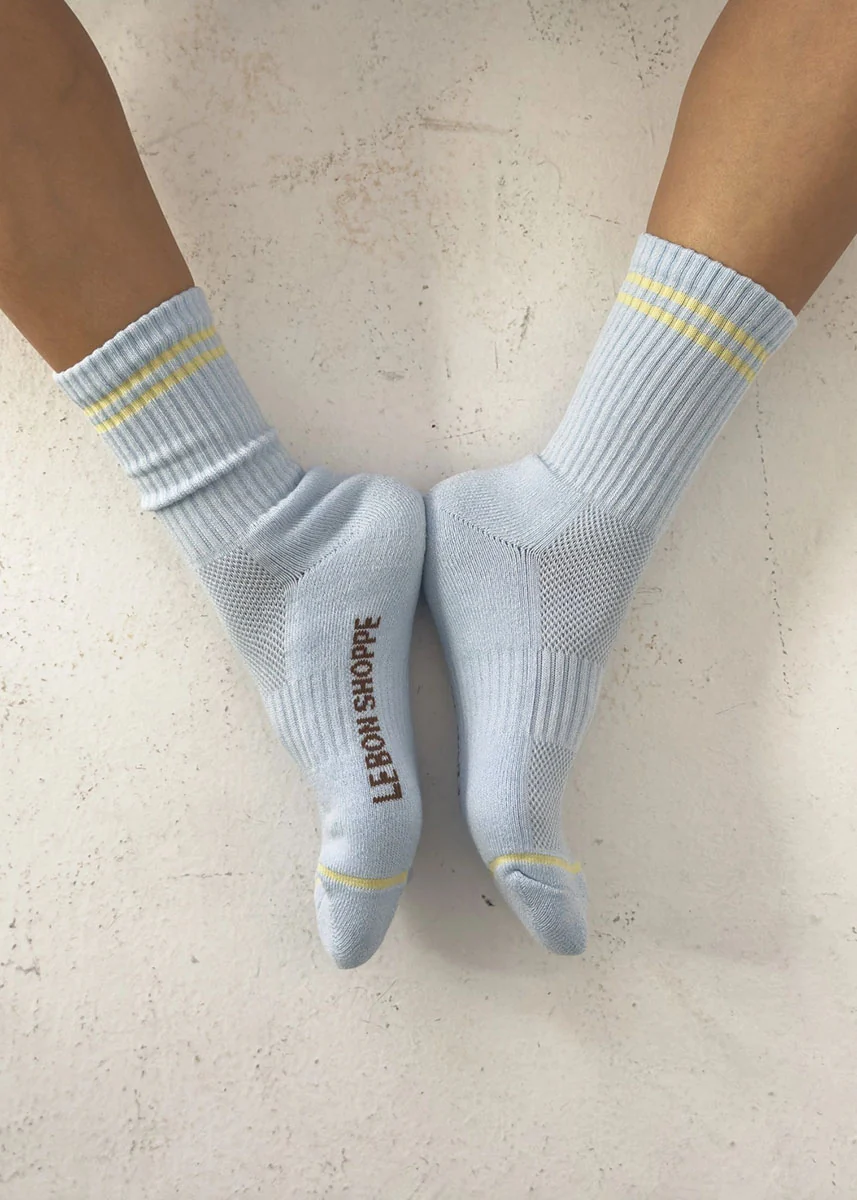 Boyfriend Socks - Pastel Sky - Image 2
