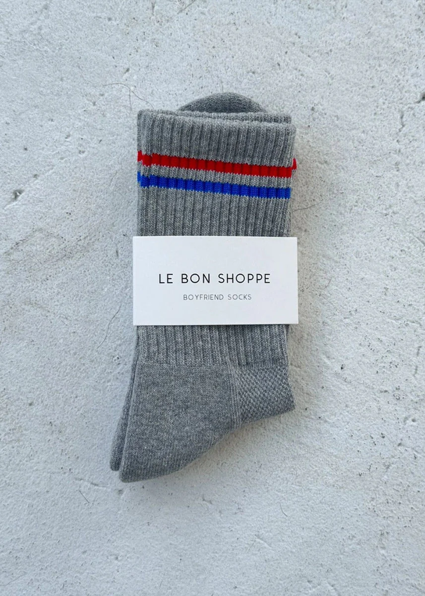 Boyfriend Socks - True Grey - Image 3