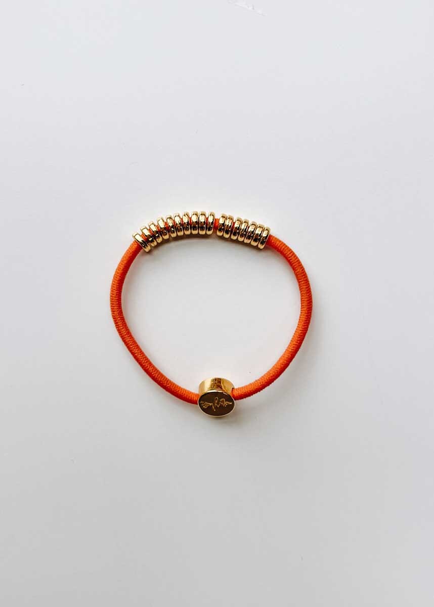 By Lilla Elastic Hairtie Bracelets - Gold Disc - Image 4