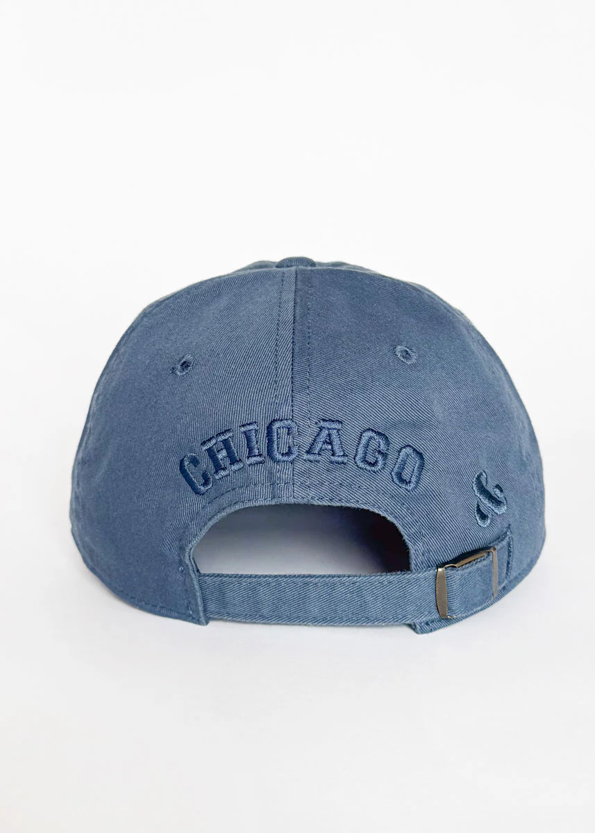 C Is For Chicago Dad Hat - Breaker Blue - Image 4