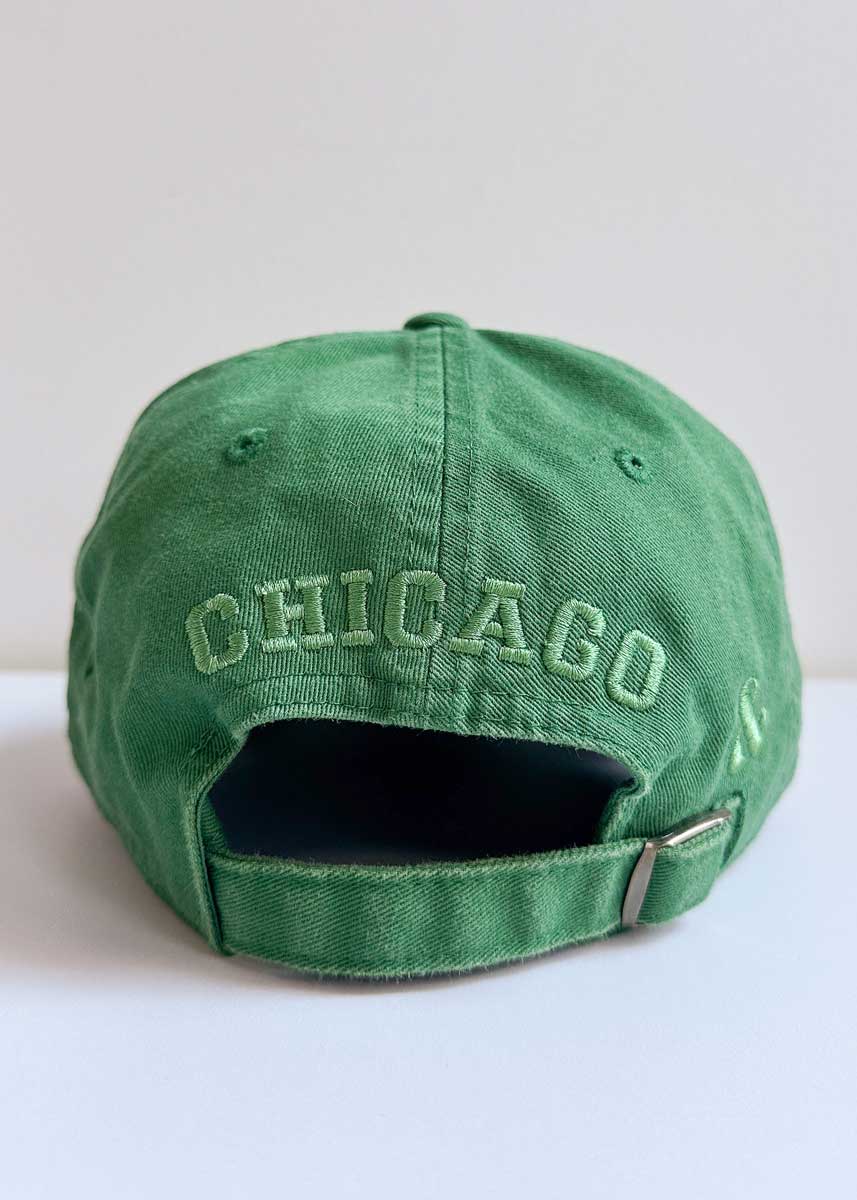 C Is For Chicago Dad Hat - Greenwich Green - Image 8