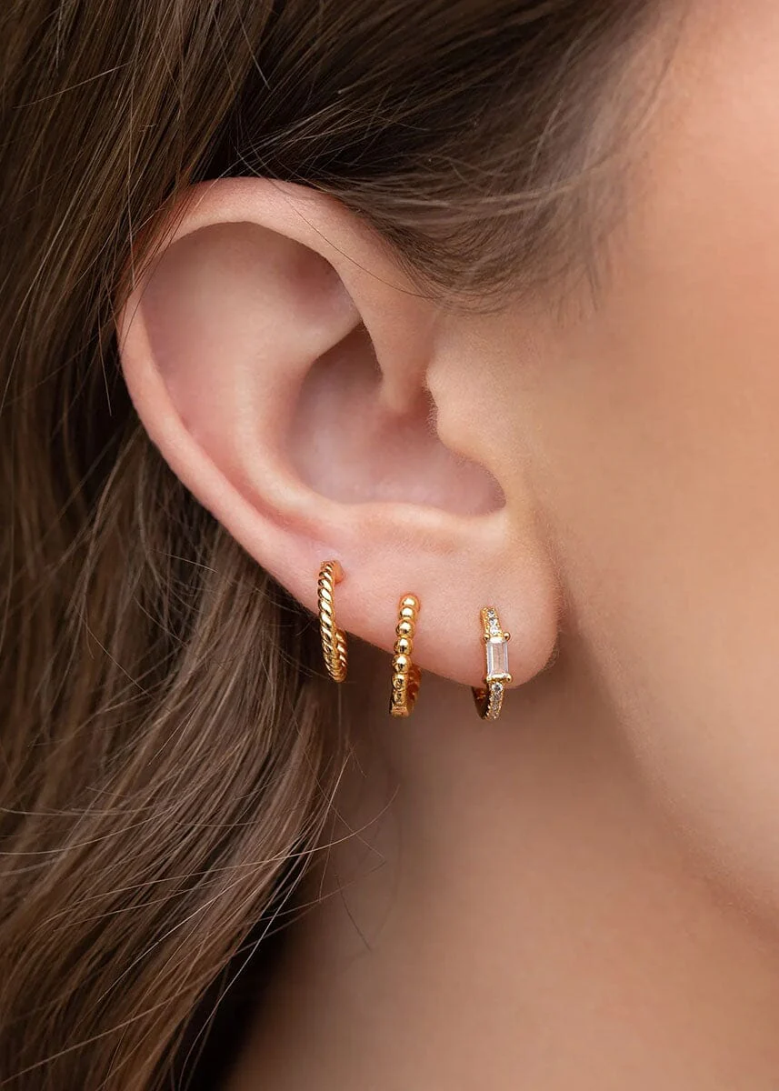 California Dreamin' Hoop Set - Gold - Image 3