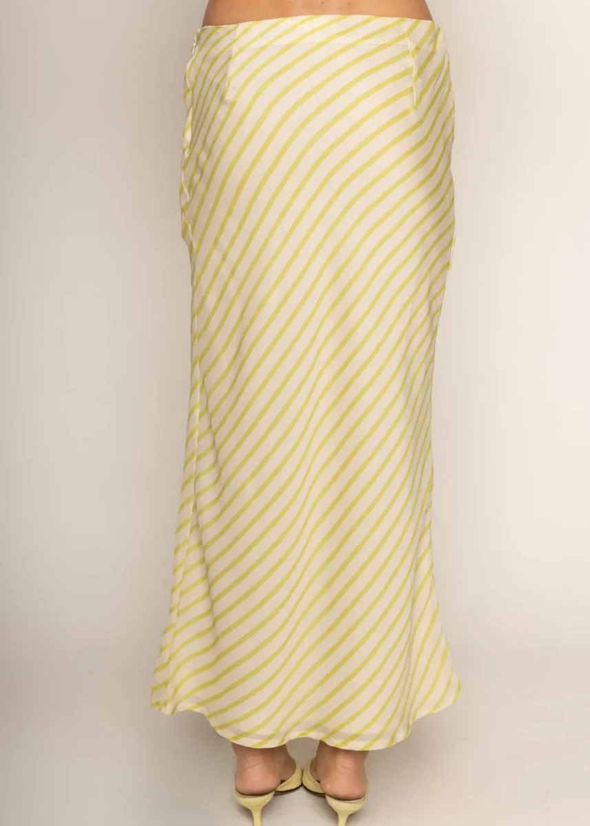 Carina Maxi Skirt - Lime - Image 2