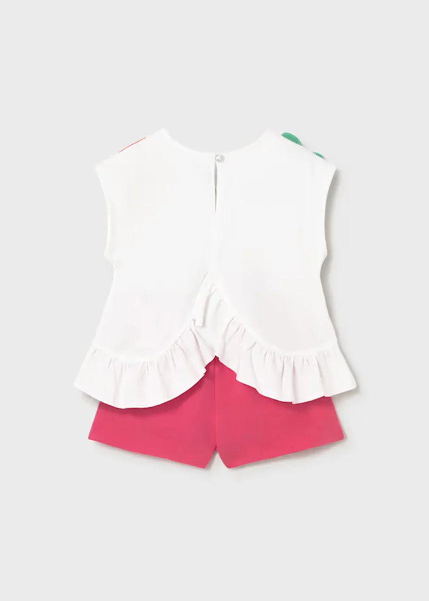 Cerise Fruity Shorts Set - Hibiscus - Image 2