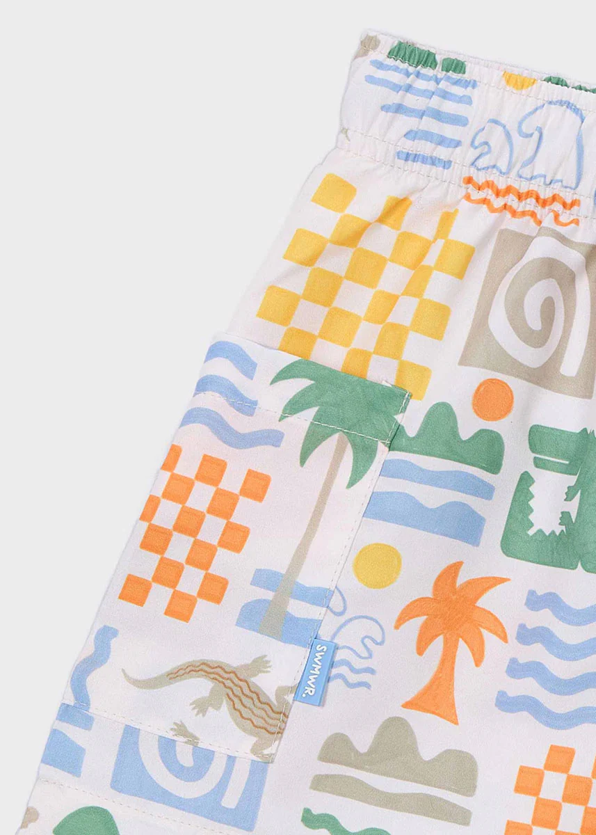 Chandler Swim Shorts - Cream - Image 4