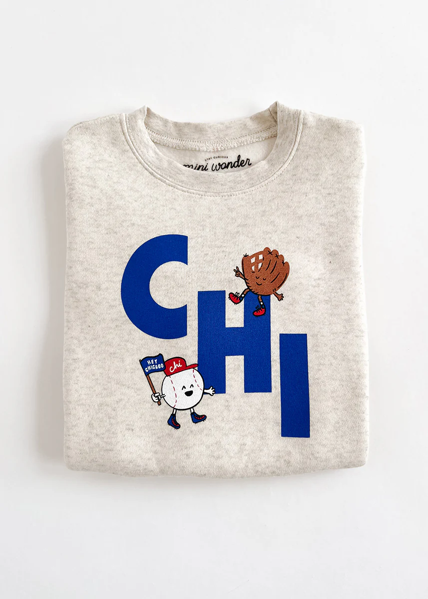 Chi Baseball Game Day Buddies Sweatshirt - Image 5