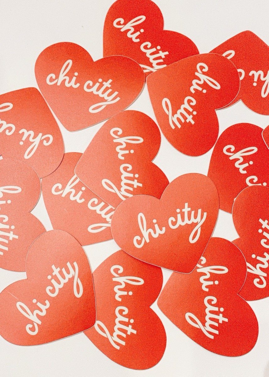 Chi City Heart Sticker - Image 2
