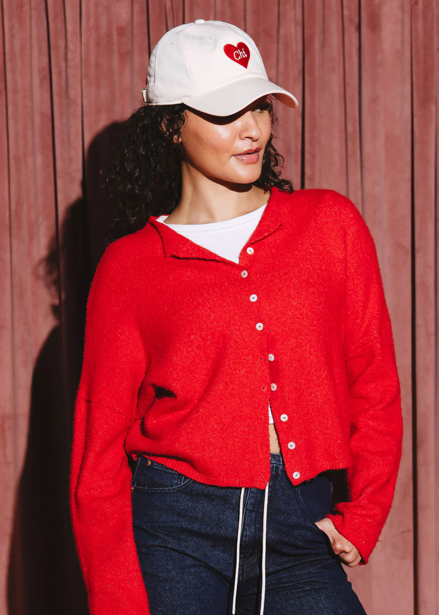 Chi Heart Dad Hat - Ivory - Image 2