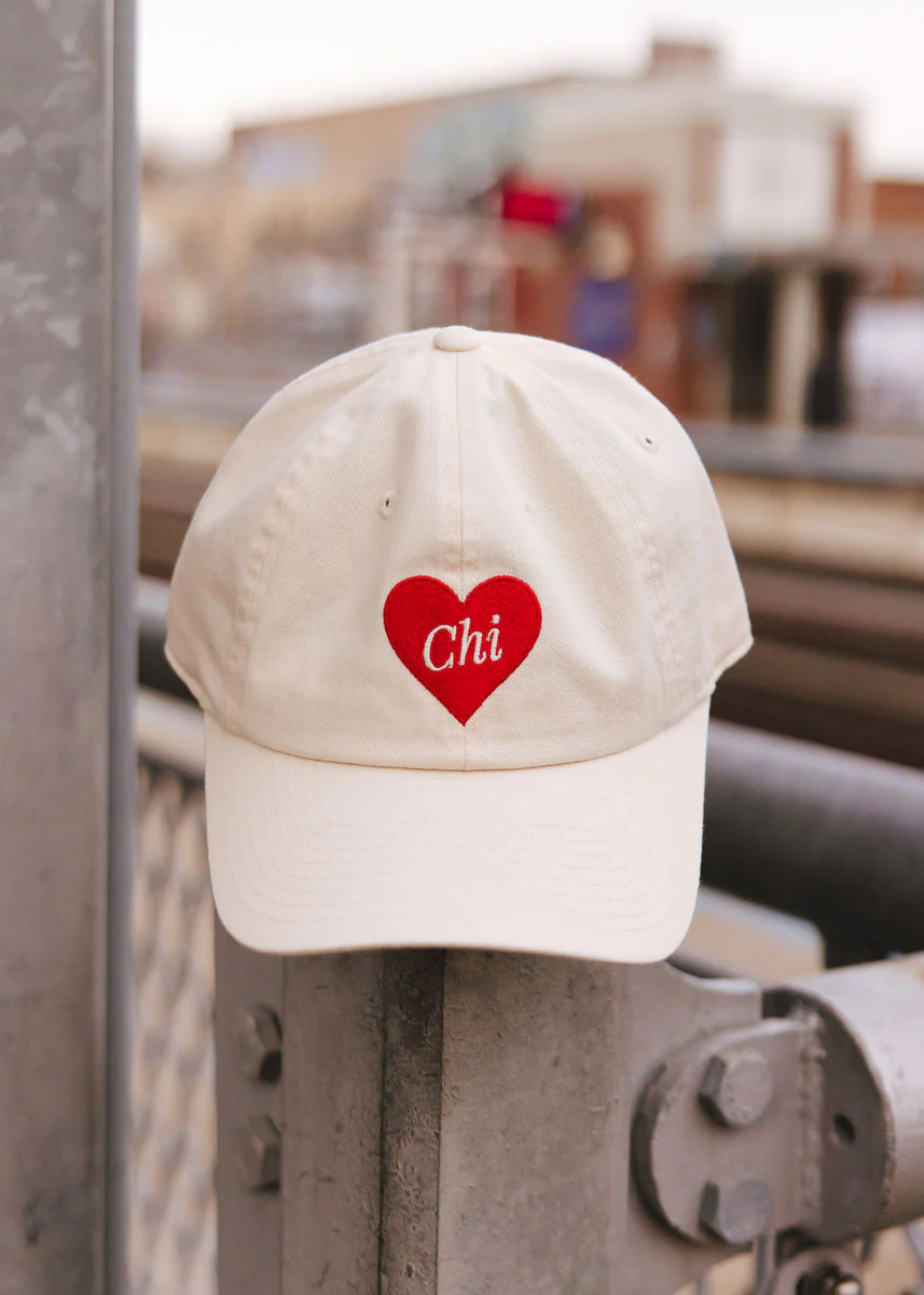 Chi Heart Dad Hat - Ivory - Image 3