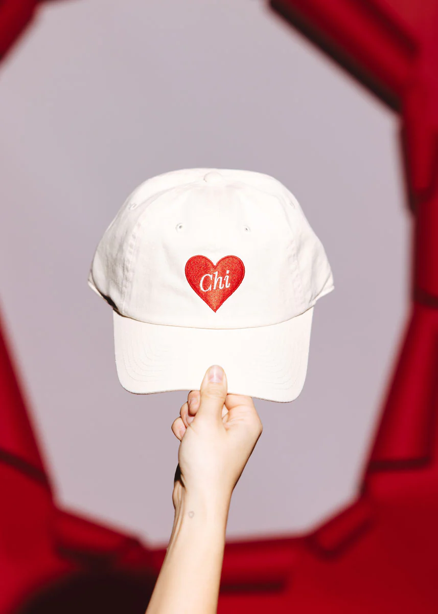 Chi Heart Dad Hat - Ivory - Image 5