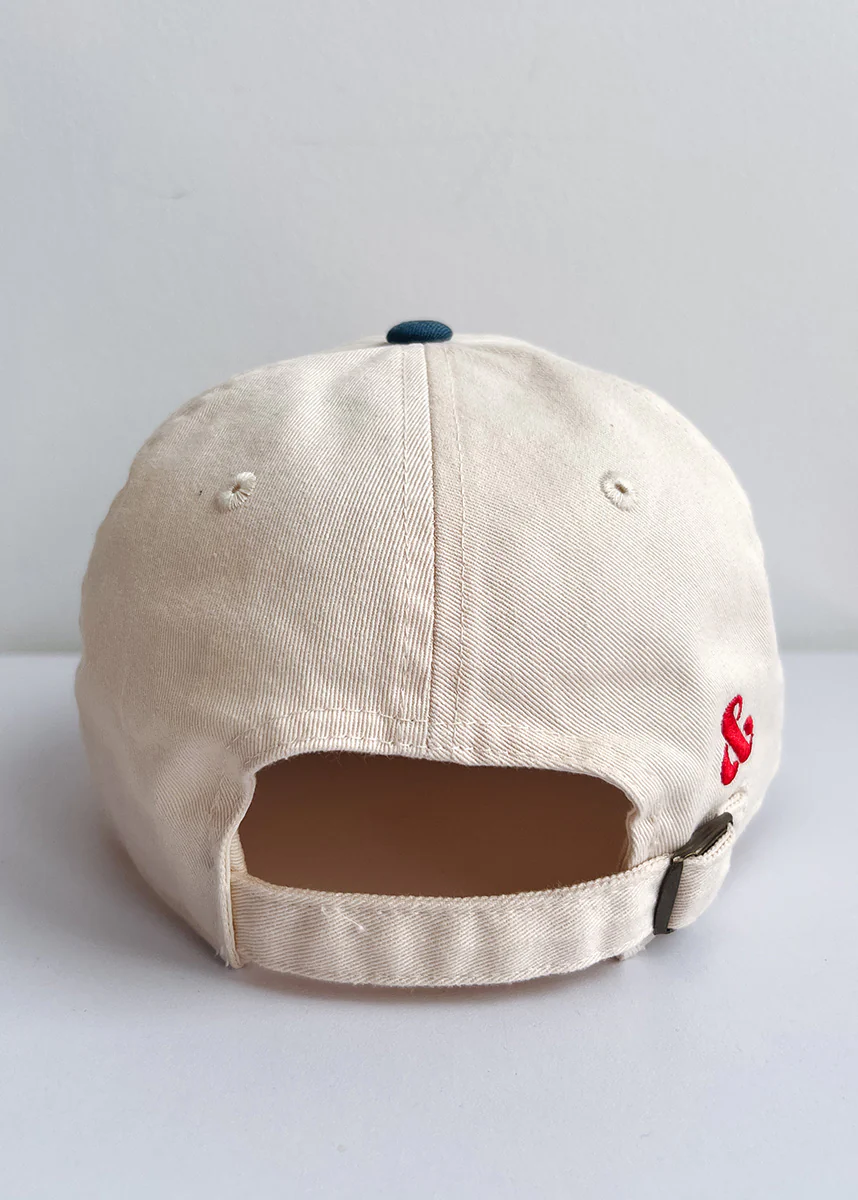 Chi Heart Icon Hat - Ivory & Breaker Blue - Image 6