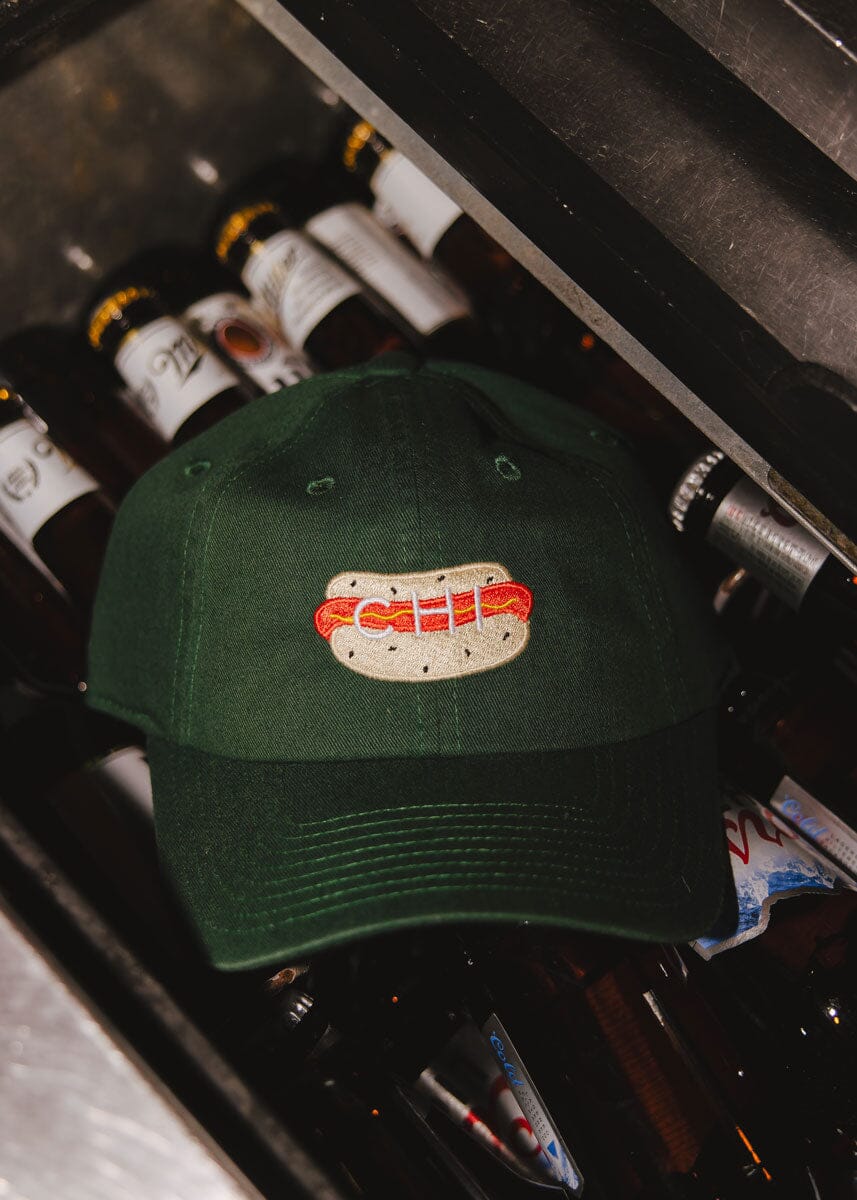 Chi Hot Dog Icon Hat - Dark Green - Image 3