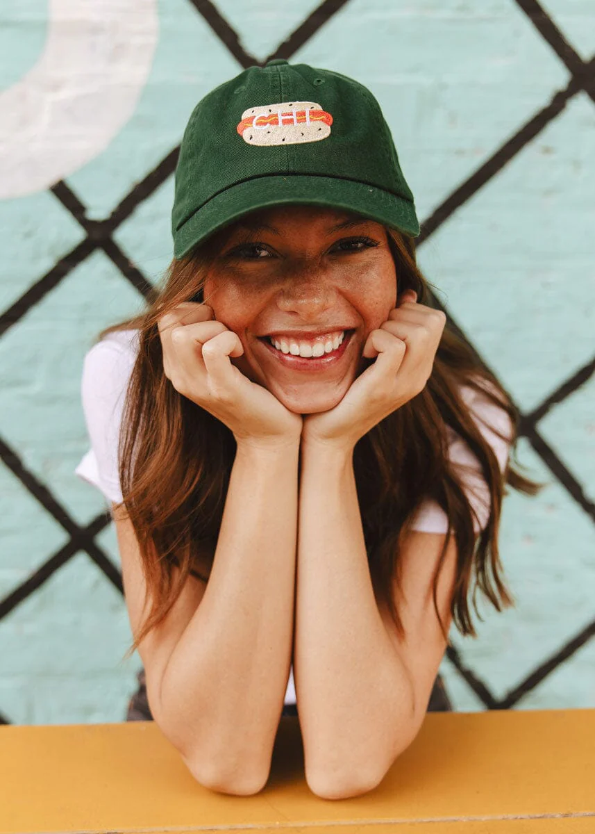 Chi Hot Dog Icon Hat - Dark Green - Image 5