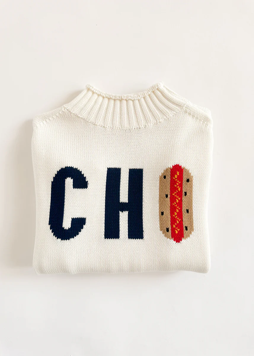 Chi Hot Dog Mock Neck Sweater - Ivory - Image 6
