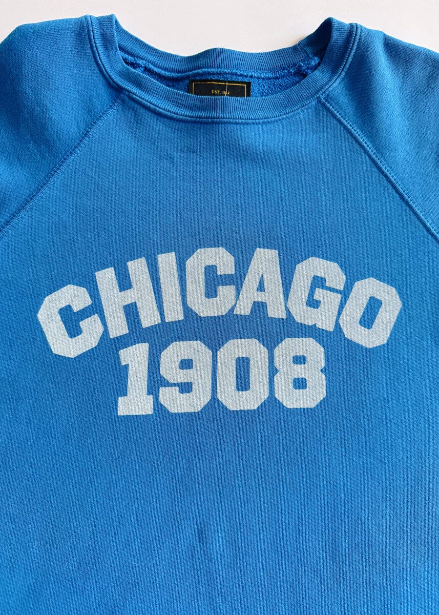 Chicago 1908 Classic Crew Sweatshirt - Vintage Royal Blue - Image 7