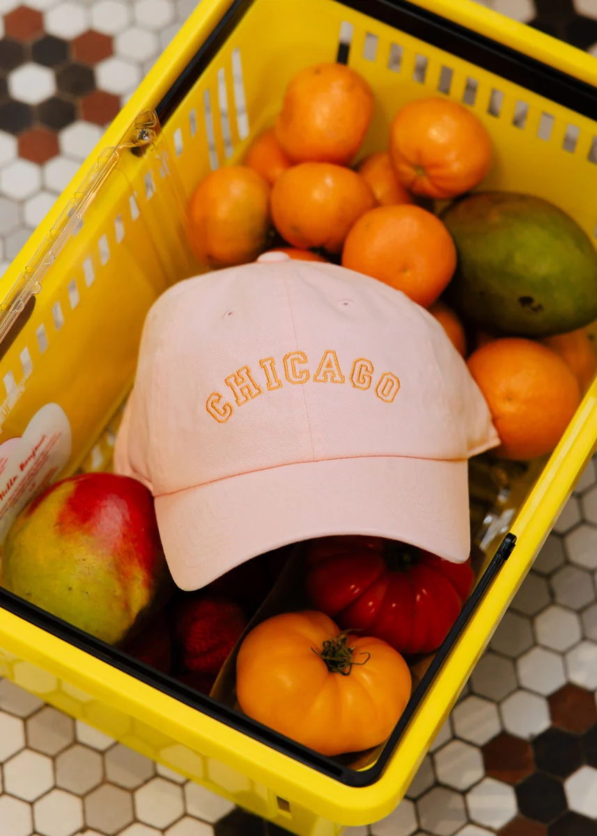 Chicago Arch Dad Hat - Pink & Orange - Image 6
