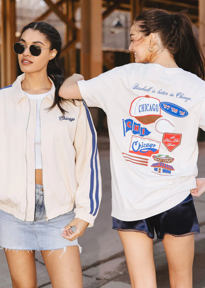Chicago Baseball Patches Oversized Tee - Image 4