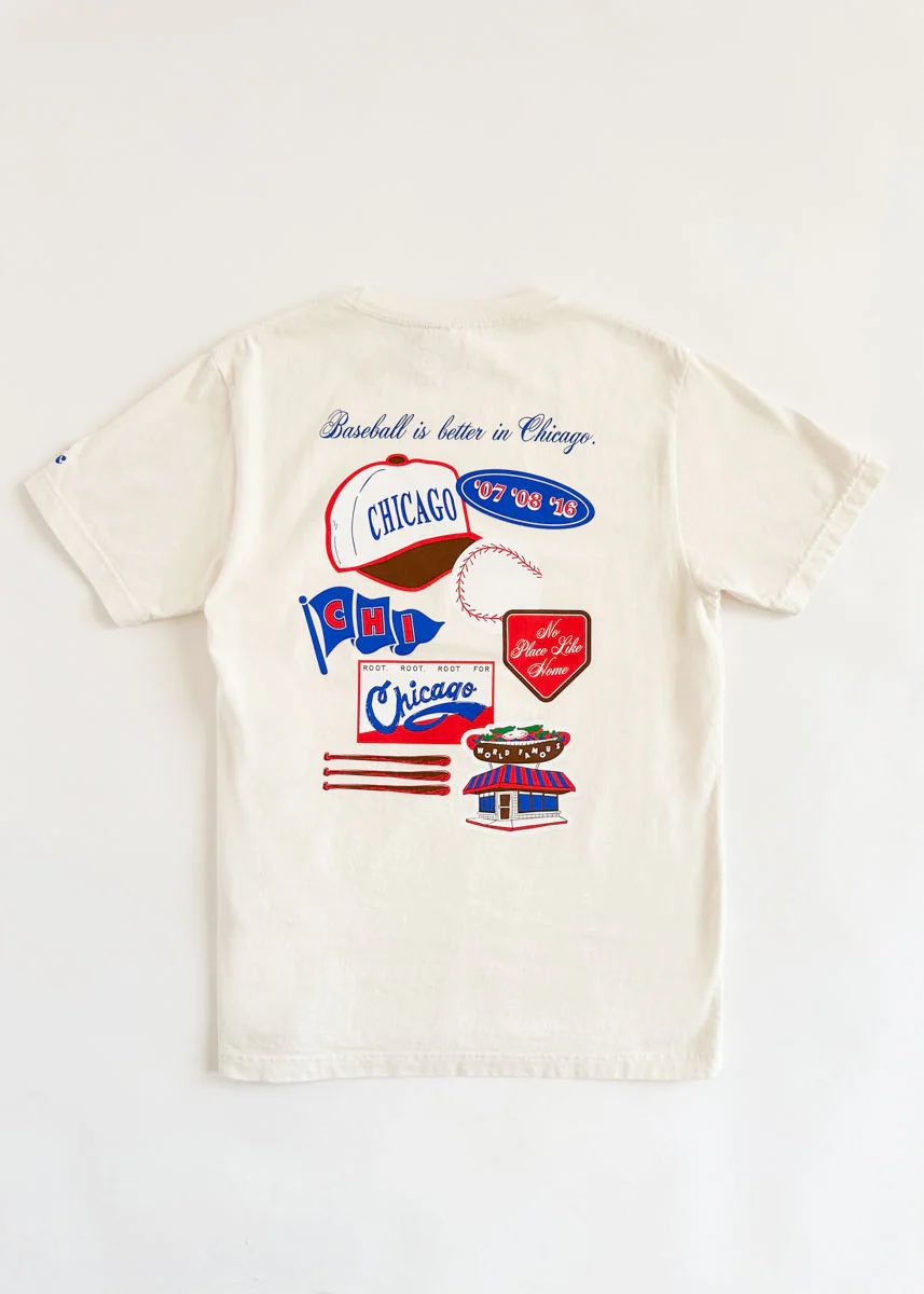 Chicago Baseball Patches Oversized Tee - Image 5