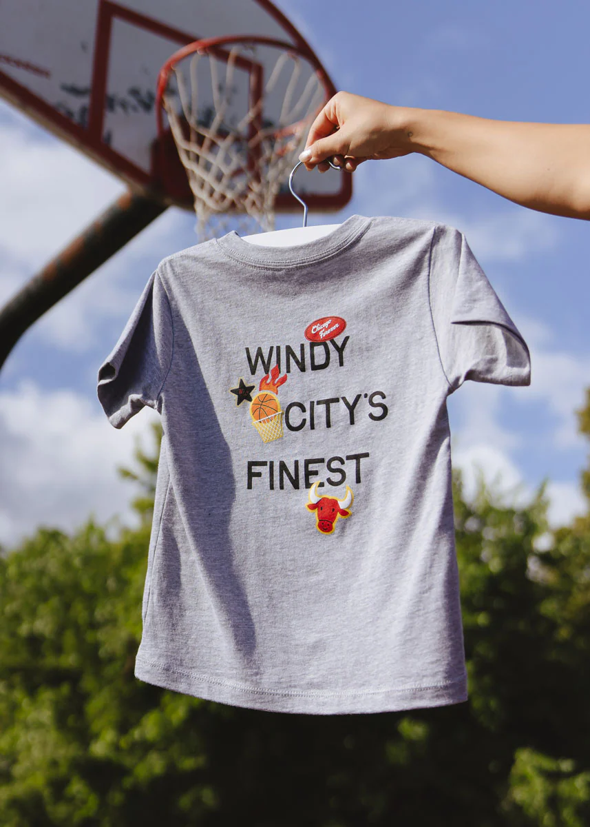 Chicago Basketball Patches Toddler Tee - Image 3