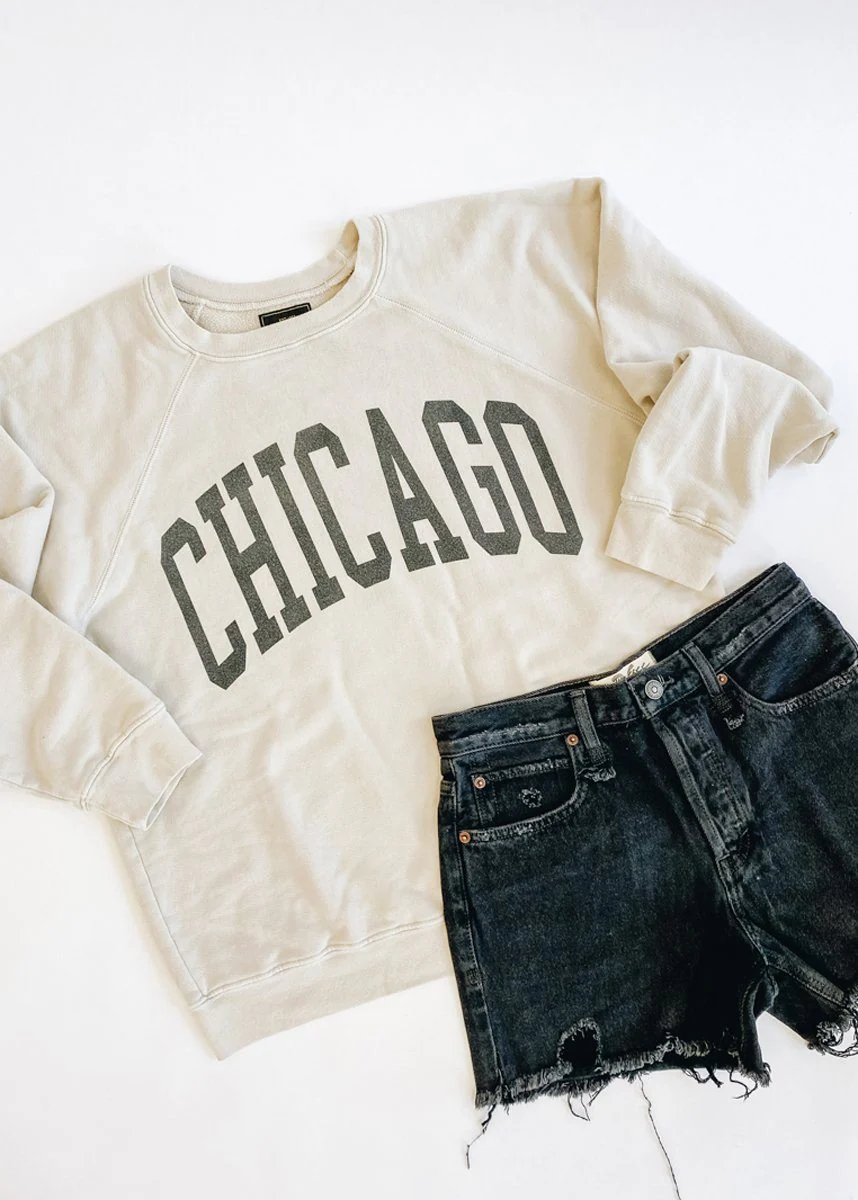 Chicago Classic Crew Sweatshirt - Vintage Stone - Image 6