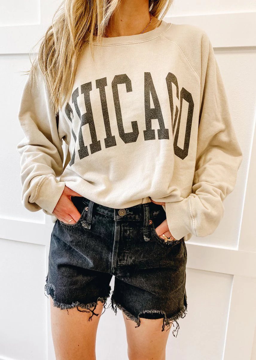 Chicago Classic Crew Sweatshirt - Vintage Stone - Image 7