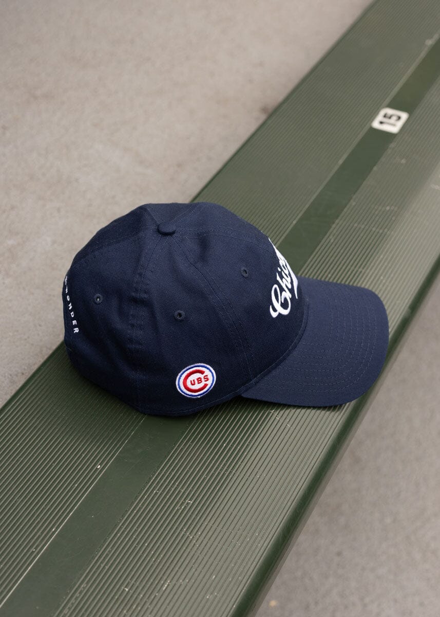 Chicago Cubs Vintage Logo Dad Hat - Navy - Image 6