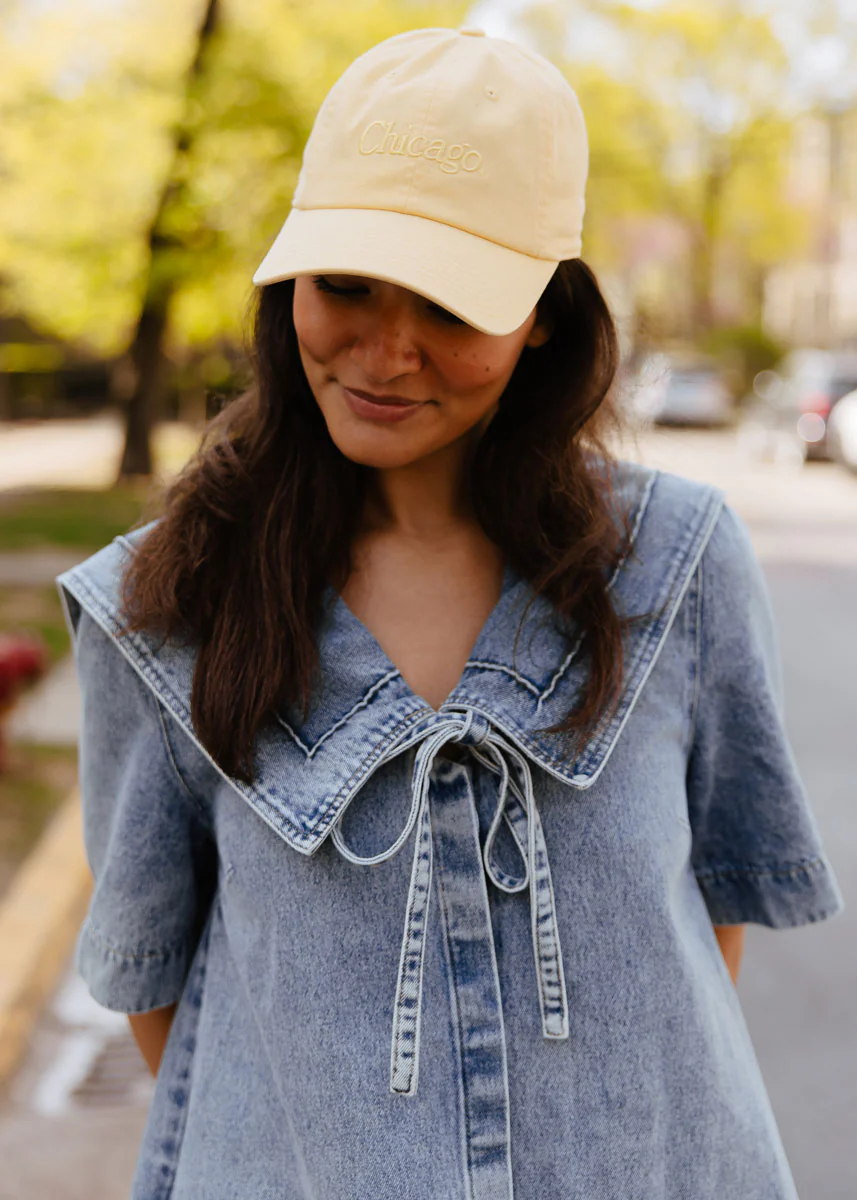Chicago. Dad Hat - Butter - Image 2