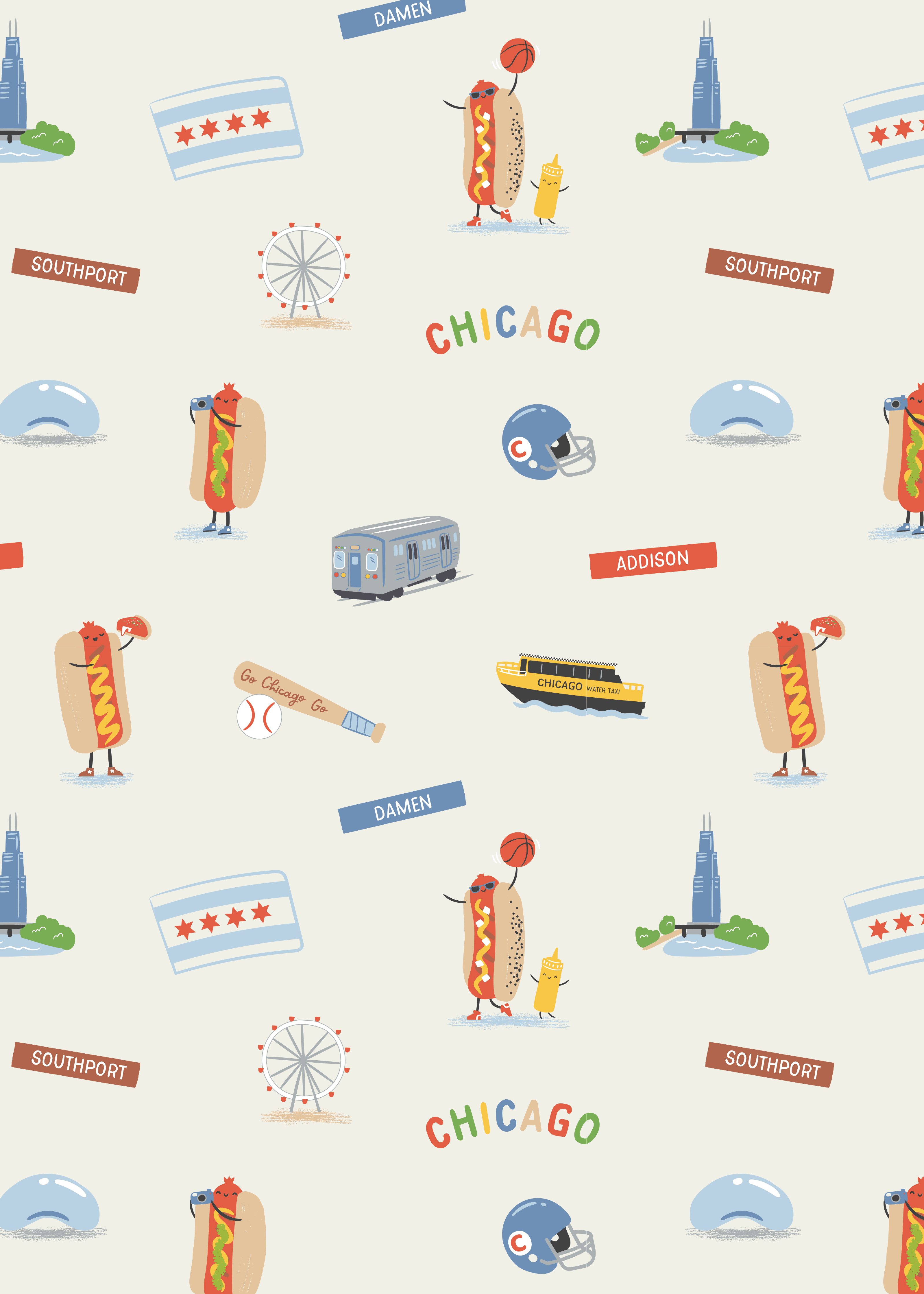 Chicago Field Trip Loungewear Set - L/S and Pants - Image 6