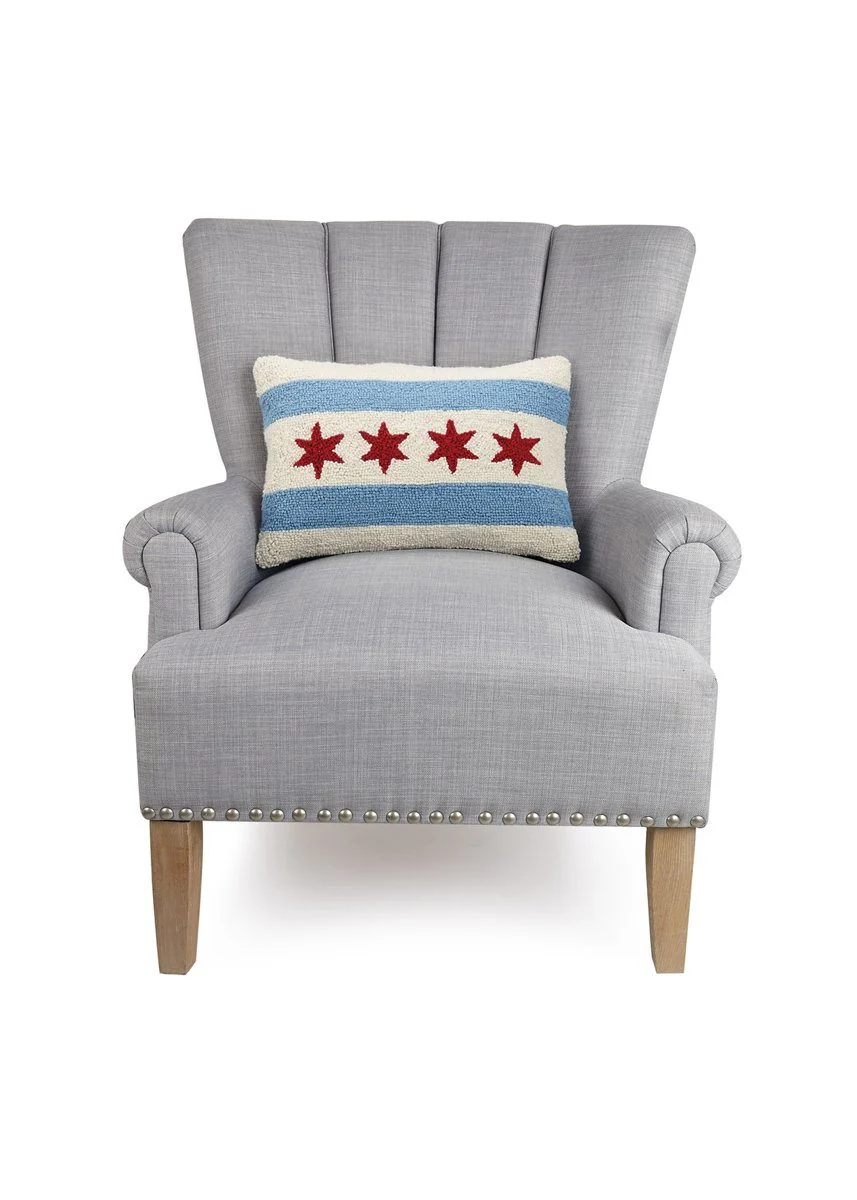 Chicago Flag Hook Pillow - Image 3