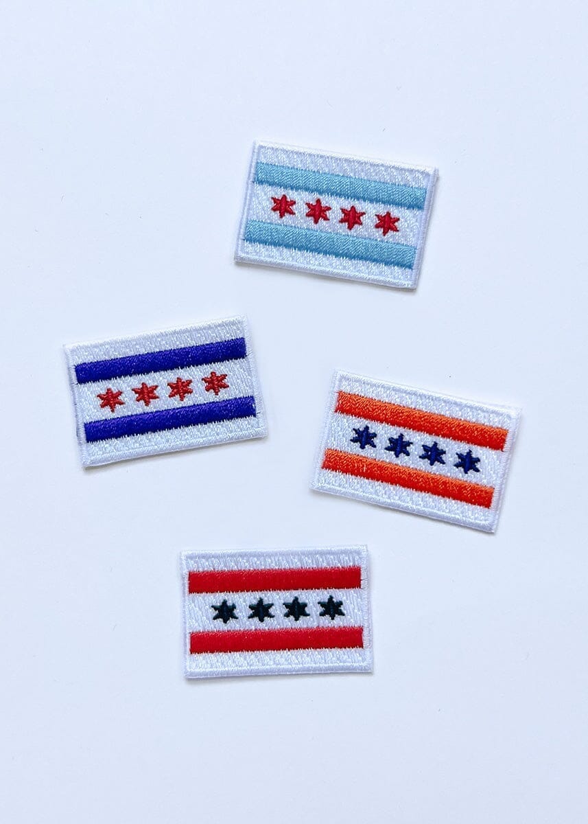 Chicago Flag Patch - Blue & Orange - Image 2
