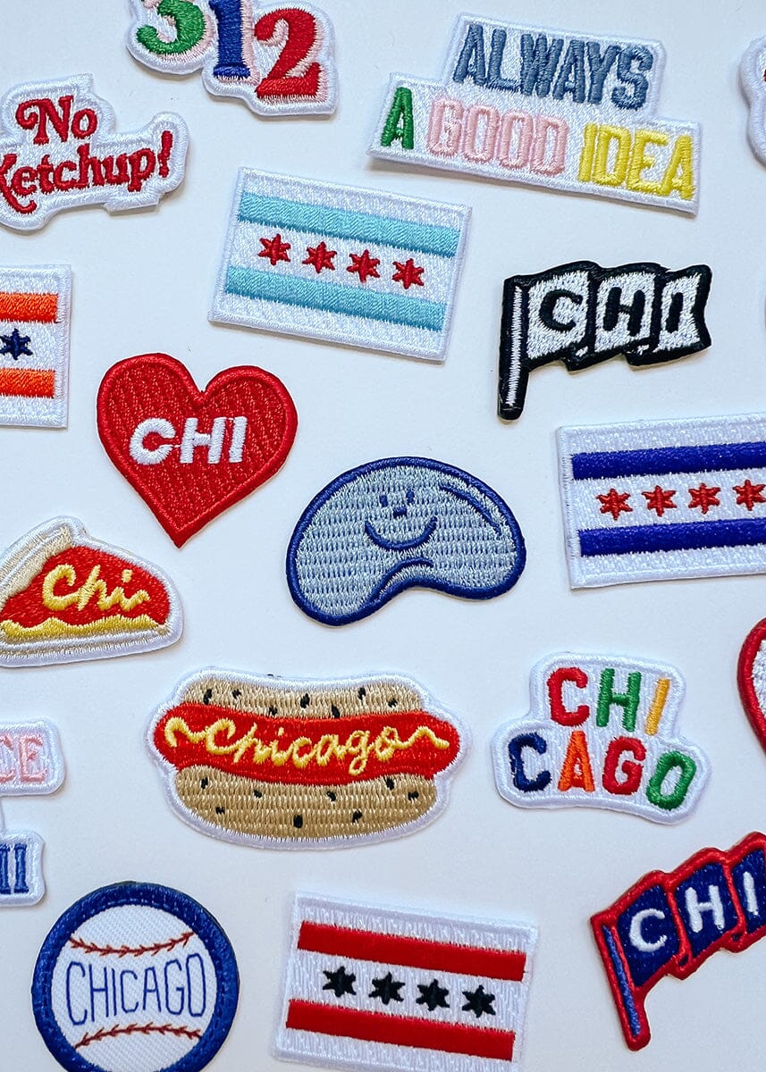Chicago Flag Patch - Light Blue & Red - Image 3