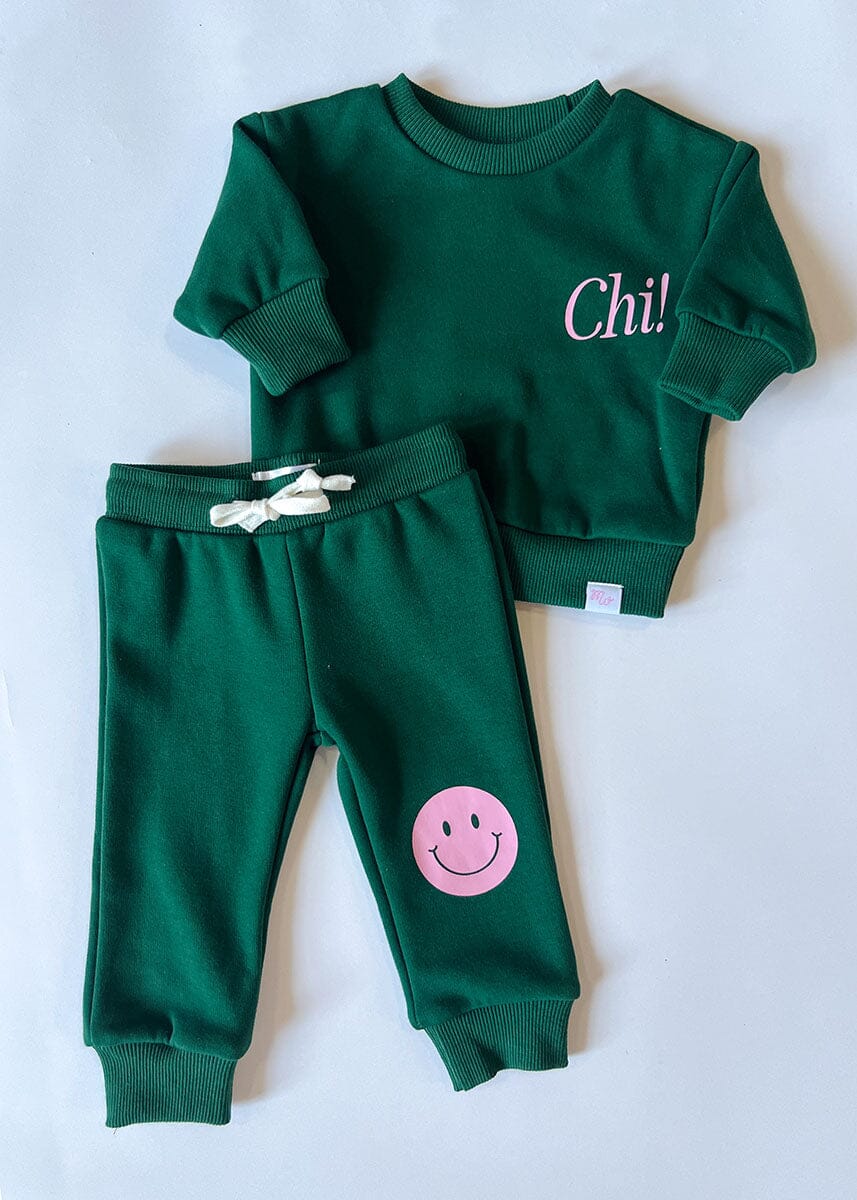 Chicago Forever! Sweatsuit Set - Forest Green - Image 3