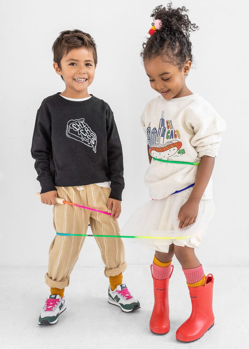 Chicago Fun Toddler Sweatshirt - Heather Natural - Image 6