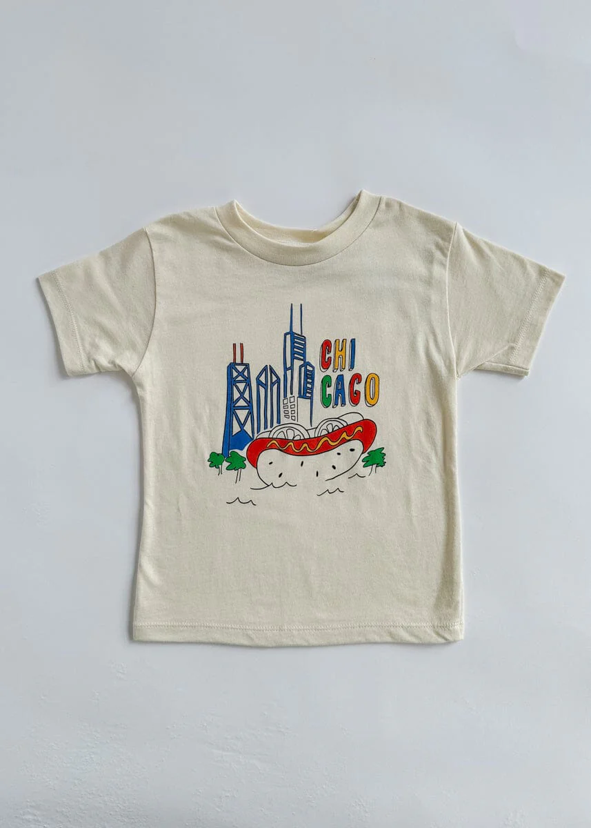 Chicago Fun Toddler Tee - Natural - Image 3
