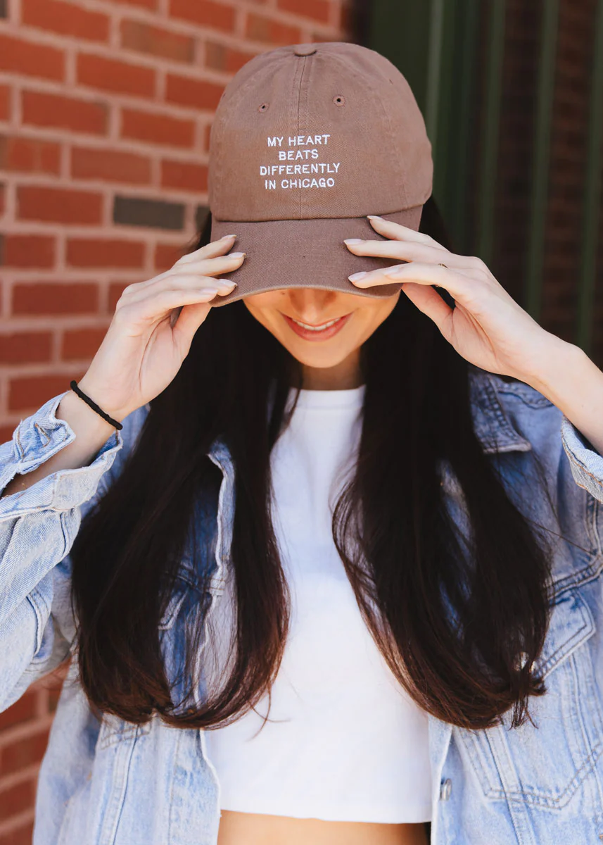 Chicago Heartbeat Dad Hat - Espresso - Image 2