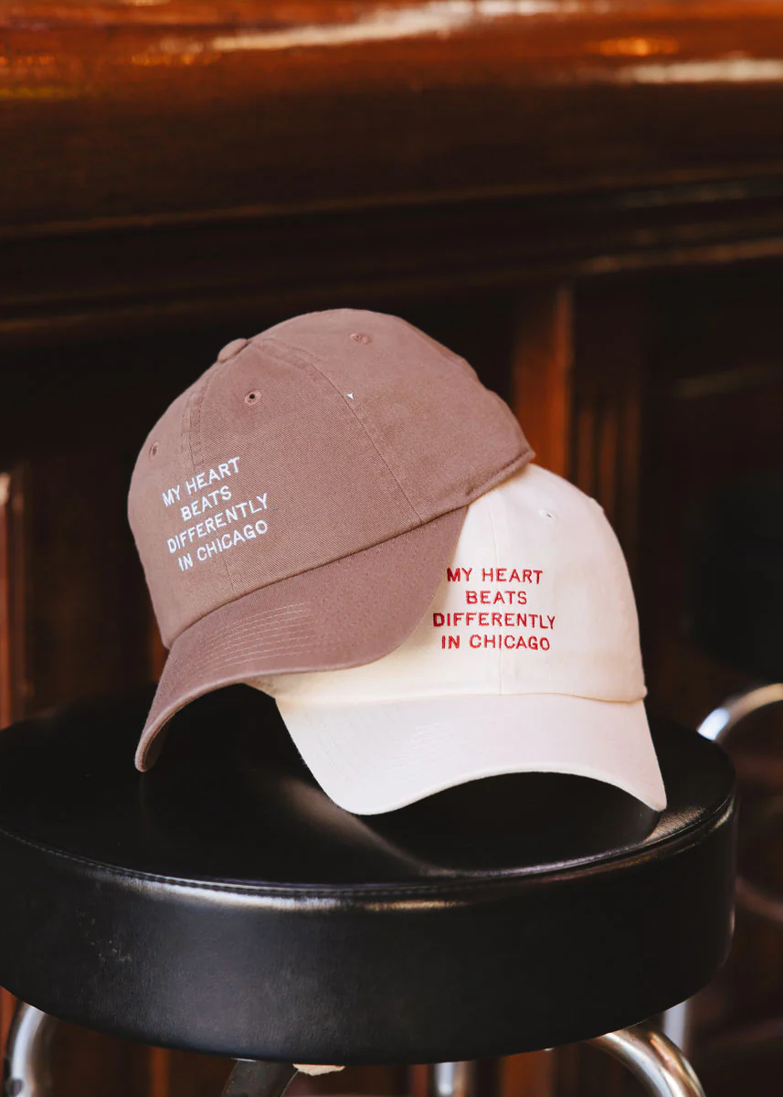 Chicago Heartbeat Dad Hat - Ivory - Image 3