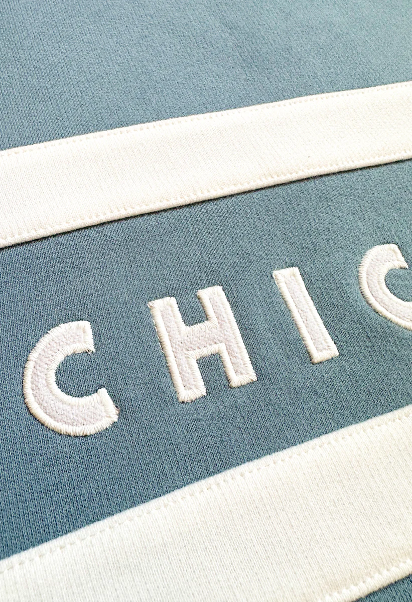 Chicago Oversized Rugby Sweatshirt - Light Blue - Image 4